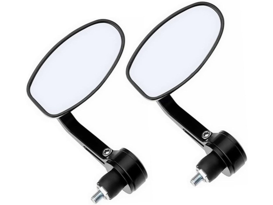 Espelho Retrovisor Lateral Modificado Para Guidão De Motocicleta Com Refletor Traseiro Em Liga Leve.