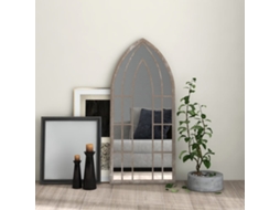 Vidaxl Espelho Em Ferro P/ Uso No Interior 100x45 Cm Cor Areia