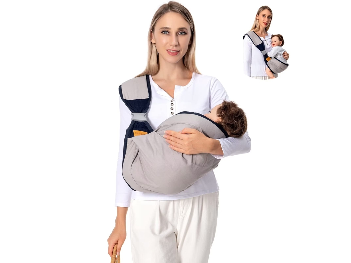 Elysve Porta-bebé Tipo Sling 3a 36 Meses, Cinzento