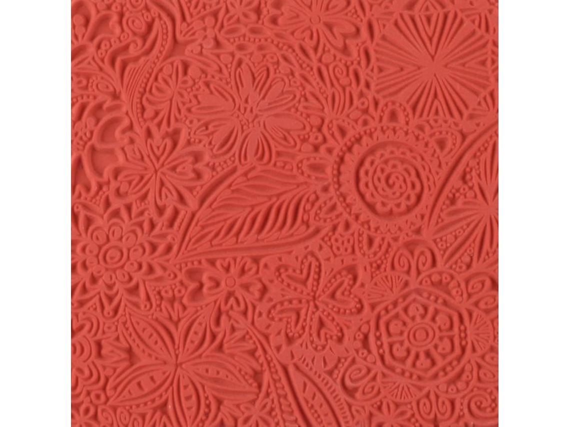 Placa de textura Cernit - 9 cm - Flores - Cernit Not Relevant