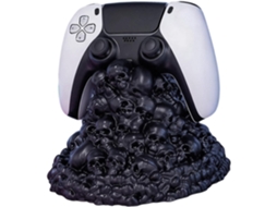 Support De Manette En Forme De Crâne Avec Base En Caoutchouc, Support Multi-appareils Pour