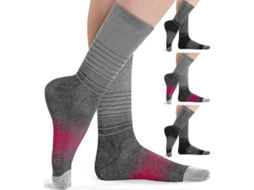 4 Pares De Meias De Lã Merino Para Mulheres Para Trekking Absorventes Acolhedoras Quentes Confortáveis Termais