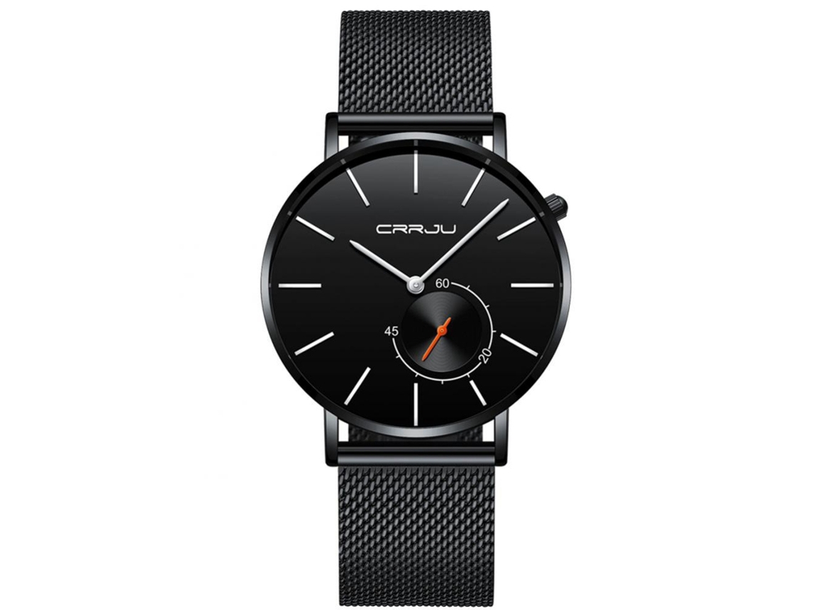 Reloj De Pulsera De Diseño Cute Con Calendario Correa De Cuero Para Hombres 02