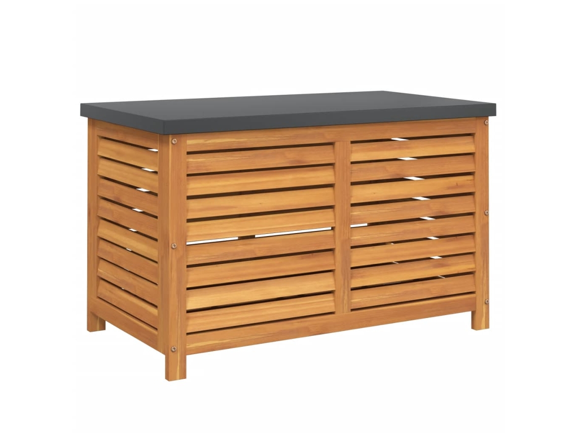 Garden Storage Box, Garden Storage Boxes Vidaxl Marrom Madeira De Eucalipto (60 X 50 X 55 Cm)
