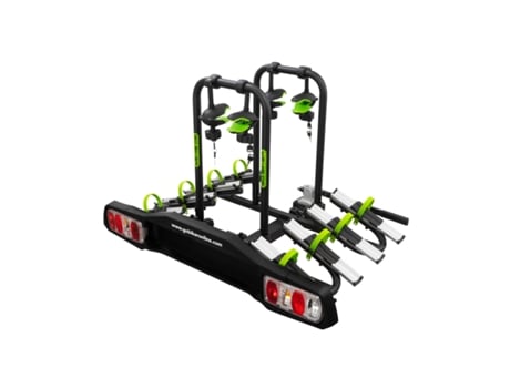 Porta bicicletas para carro GO BIKER ZENITH 4 bicicletas 15 kg/por trilho dobrável