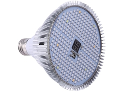 Lurelia Lâmpada Led E27 Para Plantas 100 W, Espectro Completo, Com Temporizador, Controlo Remoto, Vermelho/azul, Branco