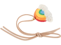 Adesivo de resina com as cores do arco-íris para espelho retrovisor, ideal para decoração de carros.
