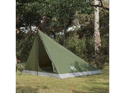 Vidaxl Barraca Para Caminhadas Verde-azeitona 4 Pessoas