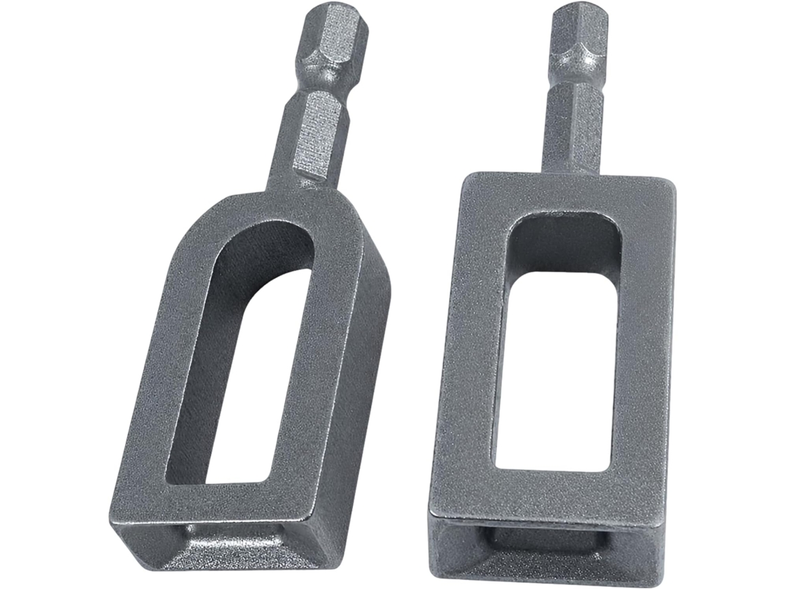 Ferramenta Para Torcer Arame 2 Peças Com Encaixe Hexagonal, Acessório Profissional Para Furadeira, Aço Carbono, Cabos
