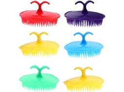 Conjunto Genérico De 12 Escovas Cabelo Leves E Criativas Para Massagem No Couro Cabeludo, Pentes Suaves Anticaspa, Para