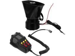 Sistema De Alarme Veicular De 24v Com Sete Tons E Buzina Potente De 100w Com Megafone.