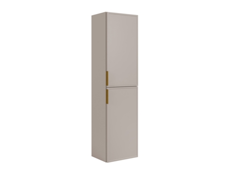Armário De Banheiro Caxemira Alça Dourada, 25 X 35 X 136 Cm 3xe Living