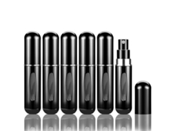 Conjunto de 6 Frascos de Spray Portáteis para Viagem, com 5 Ml Cada, com Base de Recarga. MDUG