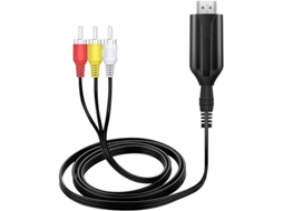 Conversor Composto 4k30hz Hdmi Para Rca Av Com Áudio De 3,5 Mm Compatível Com Tv Stick, Projector, Monitor, Ps2/ps3, Dvd, Stb Plug Play Bestvite