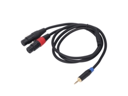 Cabo Divisor em Y para Microfone Estéreo EOOCOO, Adaptador de 3.5mm