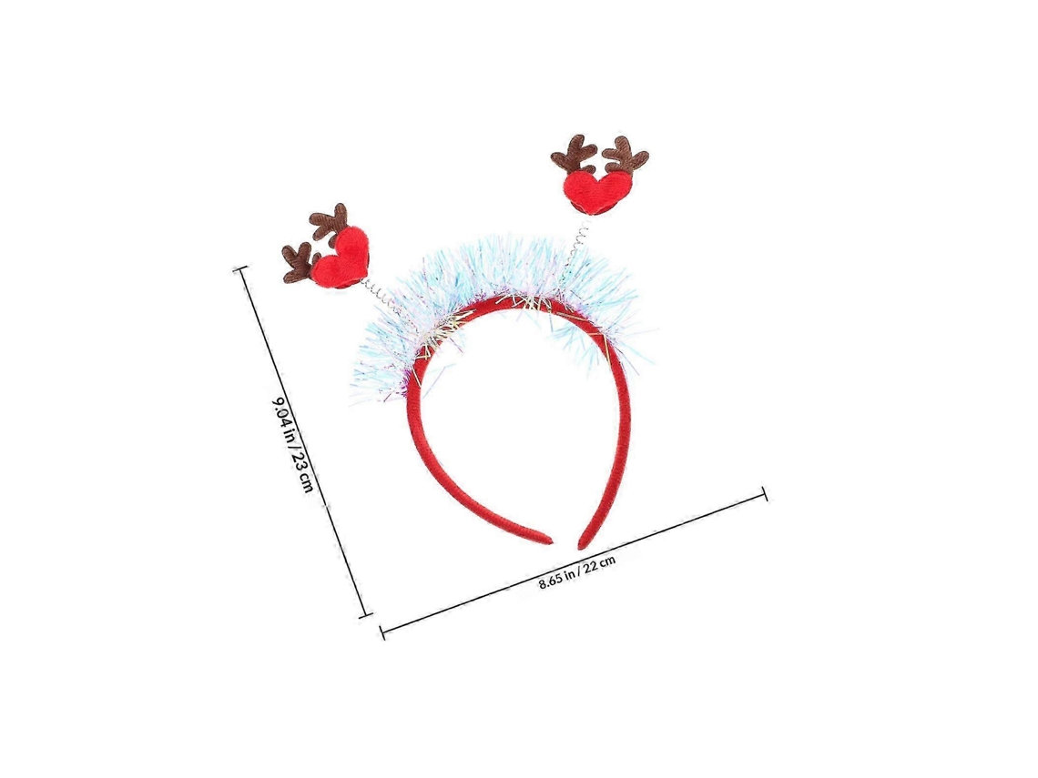 Faixa De Cabelo Com Chifres De Natal Para Decoração