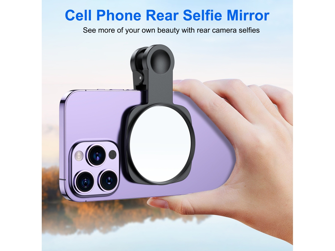 Espejo De Selfie Para Cámara Trasera De Teléfono Con Control Remoto Bt Para Vlog