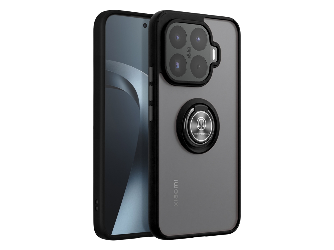 Capa Para O Xiaomi 17t Com Anel Magnético Giratório E Acabamento Fosco