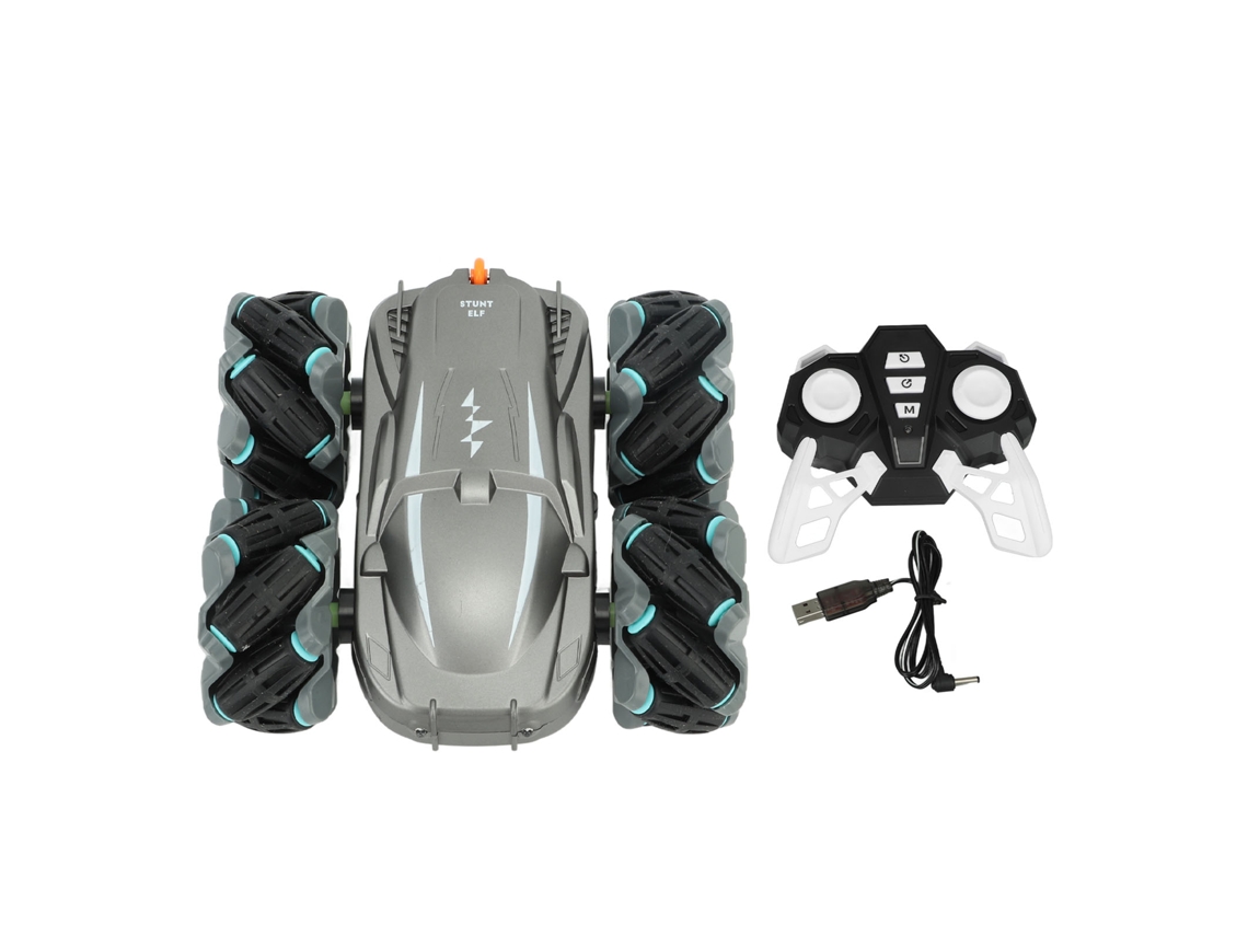 Mali carro de Controle Remoto Stunt Drift 2.4ghz com Rotação 360° Bateria 500mah Duas Faces