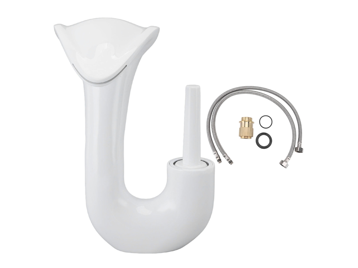 Chuveiro De Bacia Monomando Cobre Moderno Branco Para Banheiro