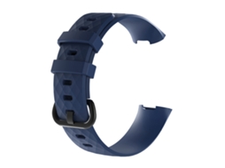 Pulseira De Relógio De Luxo Azul Meia Noite (cor Única, Compatível Com Fitbit Charge 3)
