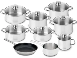 Trem de Cozinha SILAMPOS Low cost I Glass (9 peças)