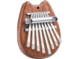 Mini Kalimba de 8 Teclas, para Iniciantes e Amantes da Música, Chaveiro com Pingente de Instrumento Musical, Acessórios Incríveis AQUAFORGE