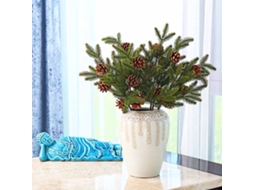 Decoração Natalícia Com Planta Artificial De Pinho Laxiscreed, Piões E Pinhas De Alta Qualidade