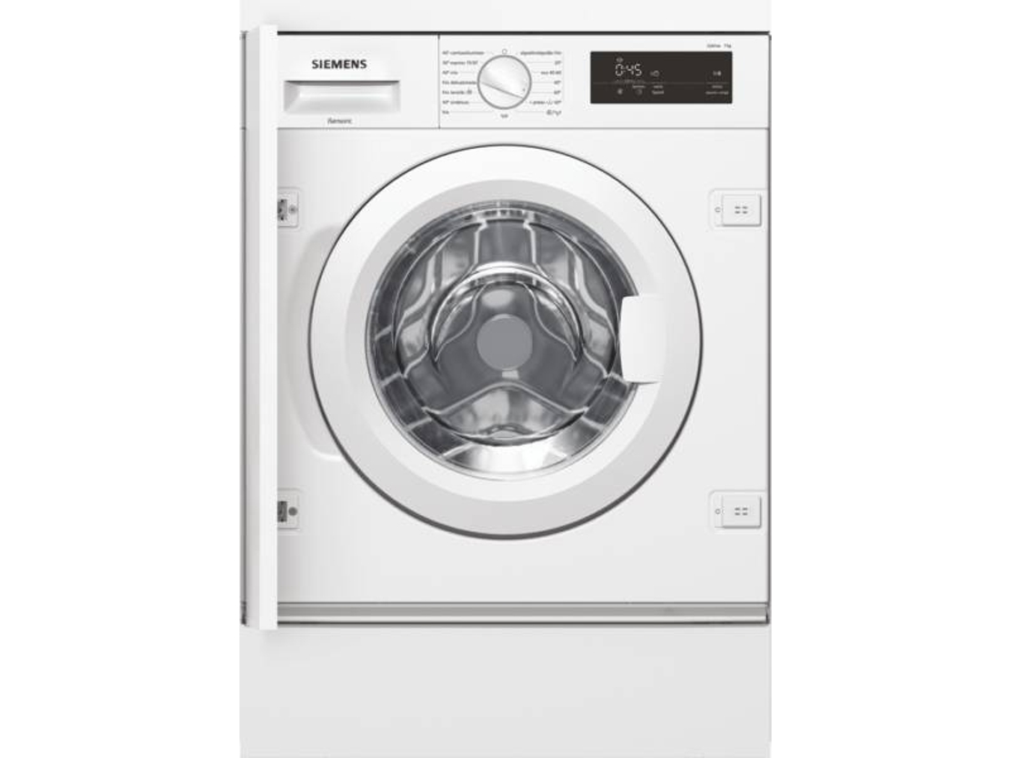 Máquina de Lavar Roupa Encastre SIEMENS WI12W326ES (7 kg - 1200 rpm - Branco)