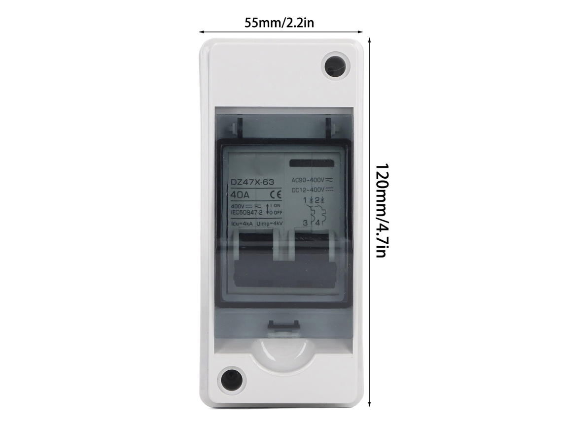 Laxiscreed Interruptor Solar Fotovoltaico 2p 40a Ip65 À Prova De Água