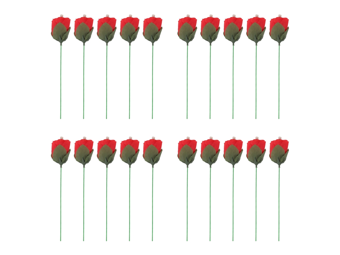 Kit com 20 Rosas Flammeantes para Mágica LAXISCREED