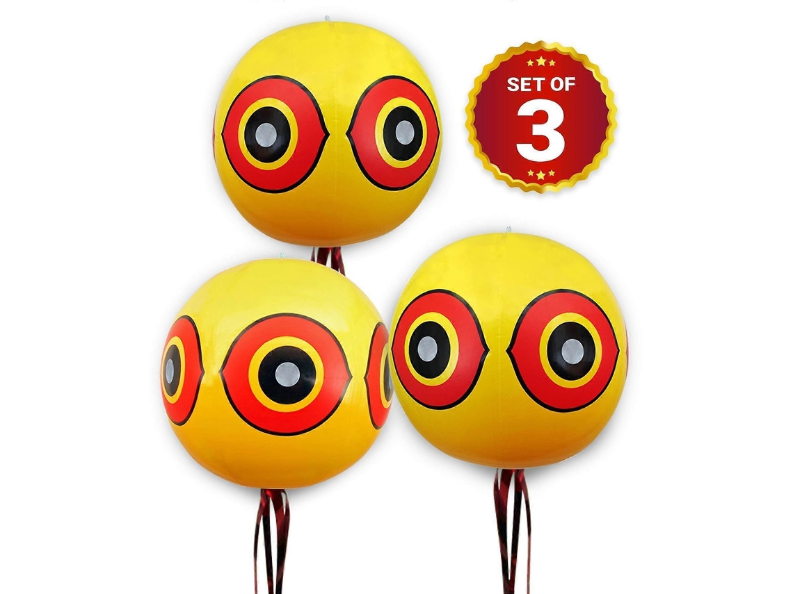 Rebe globos Repelentes de Aves Repelente de Pombos e Corvos para Uso com Ultrassom/pontas/rede Pacote de 3