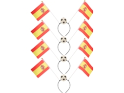 Conjunto de 4 Faixas de Cabelo com Tema de Futebol CHABERLU