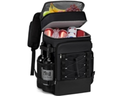 Mochila Térmica, Bolsa Isolada Para Picnic, Unissexo, Oxford, Preto Tommy01