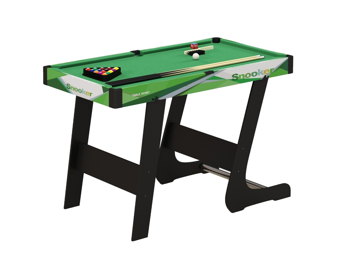 Mesa de Bilhar Portátil 104cm com 16 Bolas,2 Tacos,giz,triângulo e Escova para Crianças e Adultos verde BTFORUS