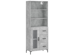 Highboard, Highboards Vidaxl Cinzeto Madeira Processada (n/a)
