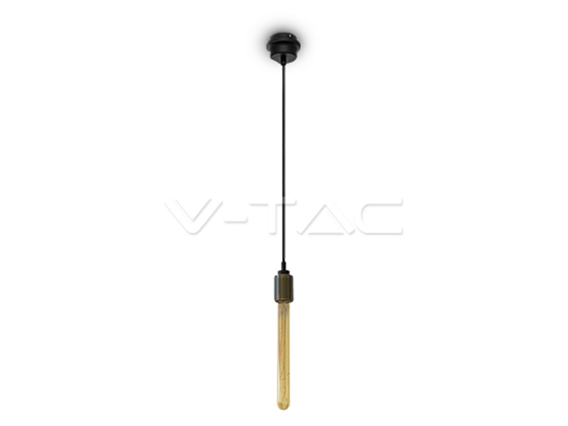 Candeeiro de Teto Pendente E27 Bronze/Dourado Claro Alumínio