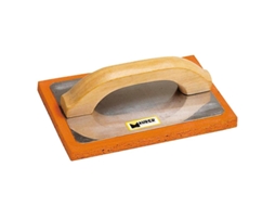 Talocha aluminio con espuma naranja 14x21cm