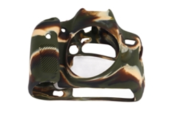 Funda Protectora De Silicona Para Cámara Eos 70d Marco De Carcasa Cubierta Camuflaje