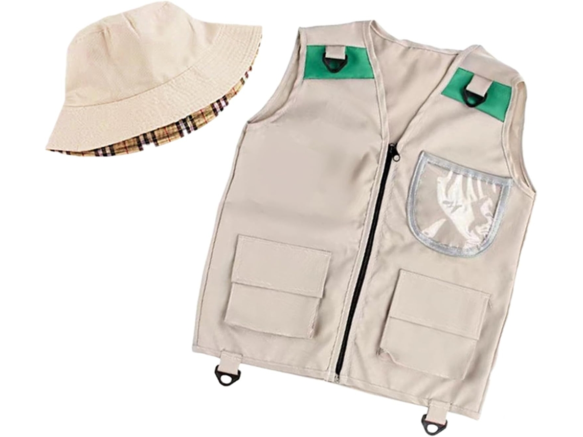 Colete De Pesca Infantil Colete De Exploração Brinquedo Para Exploração Da Natureza Em Acampamen Gokoco