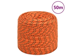 Corda Náutica Laranja, 6 Mm, 50 M, Polipropileno AQUAFORGE