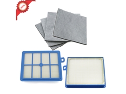 Lavável 2 peças filtro hepa poeira h12 h134 peças filtro de algodão do motor para philips electrolux aeg aspirador peças reposição