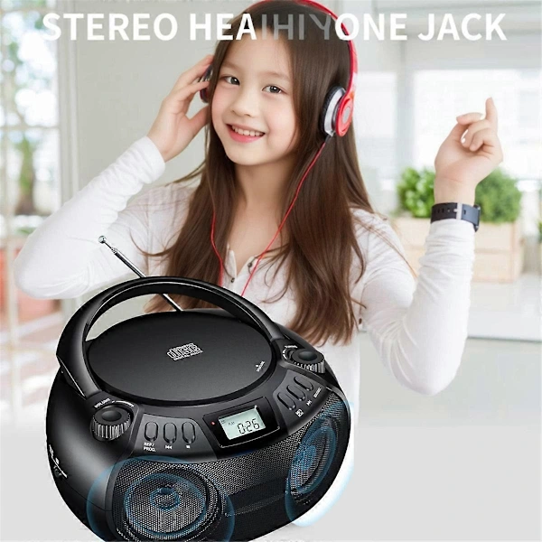 Leitor De Cd Multifuncional Portátil Com Bluetooth, Rádio E Plugue Europeu co