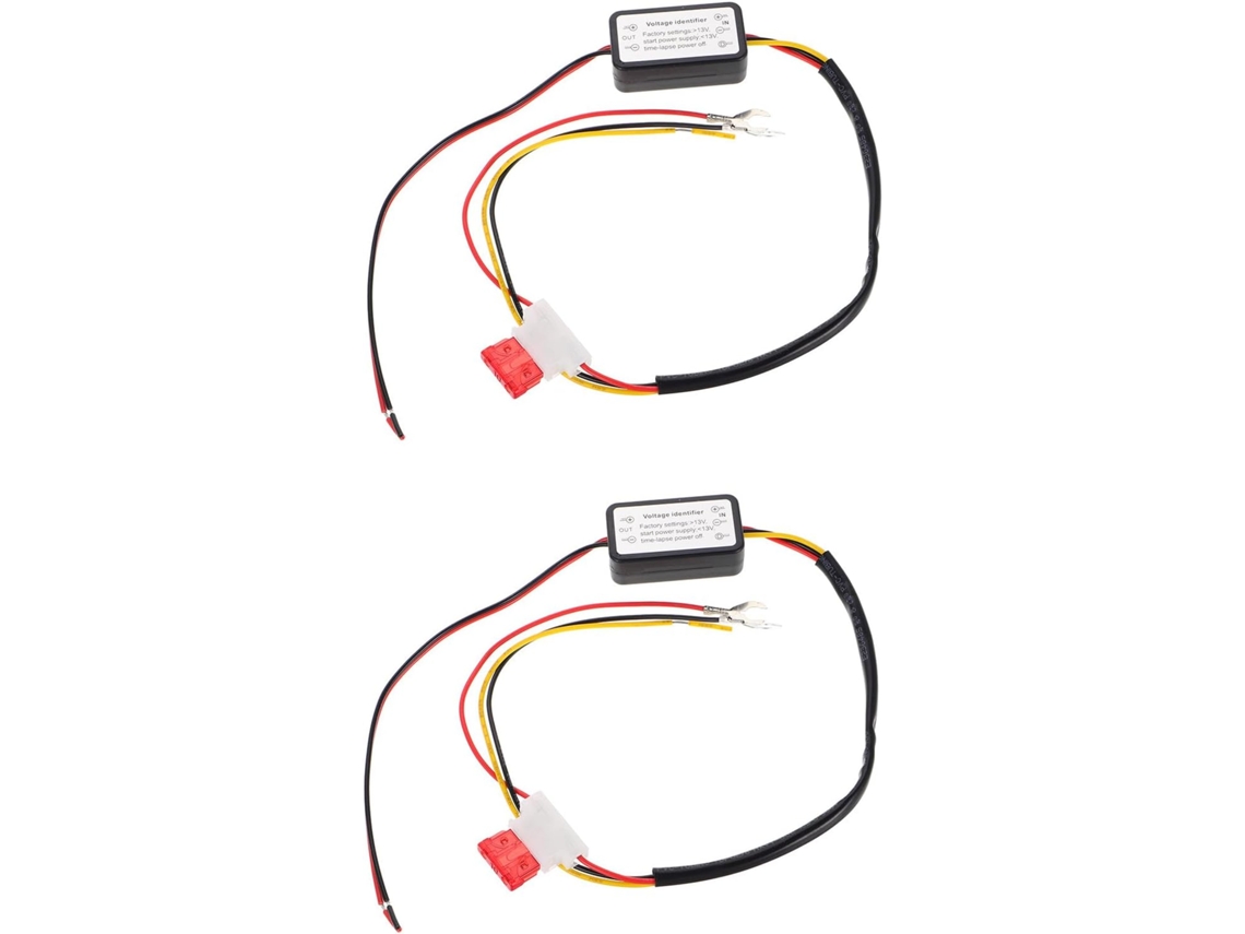 Conjunto De 2 Controladores Temporizadores De Luz Diurna (drl) Para Carros E Caminhões, Relé De Controle Automotivo, Preto