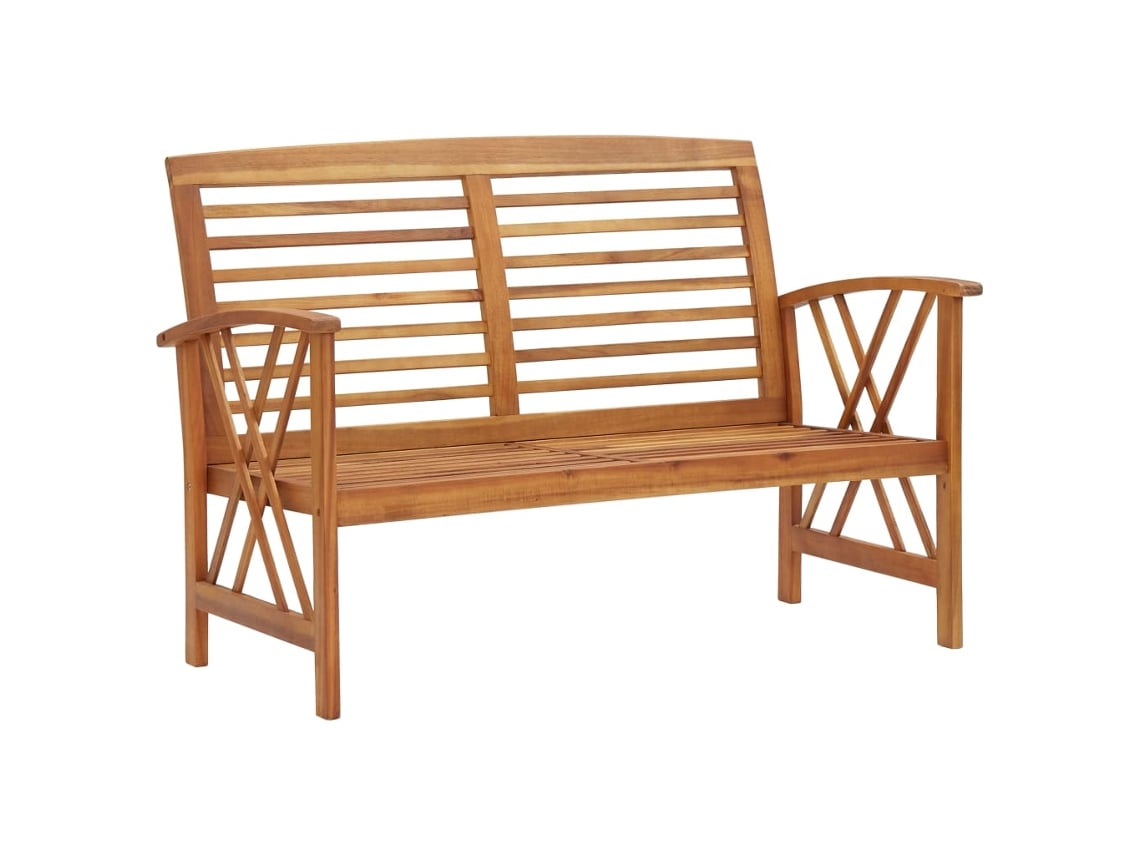 Banco de jardim VIDAXL Marrom Madeira (119x67x83 cm)