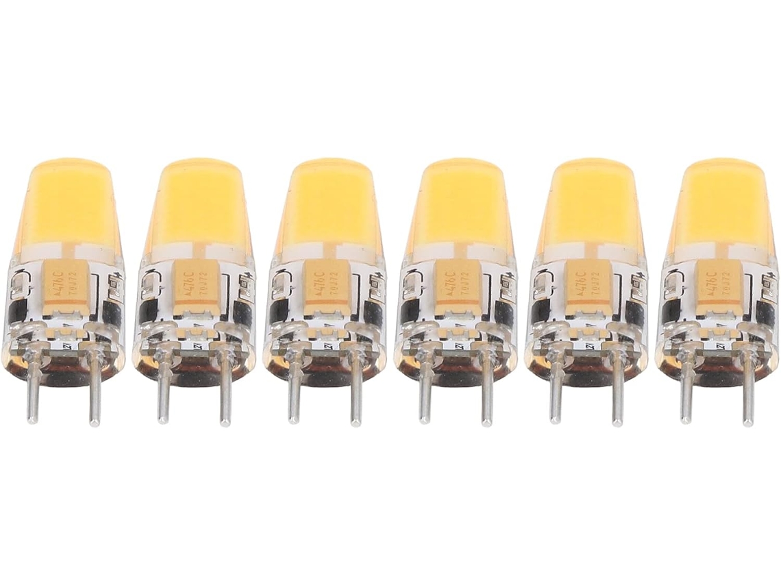Lâmpada De Silicone Fockety Gy6 35 5w Baixo Consumo Para Sala Estar, Pacote Com 6 Unidades Luminária De Mesa Fácil