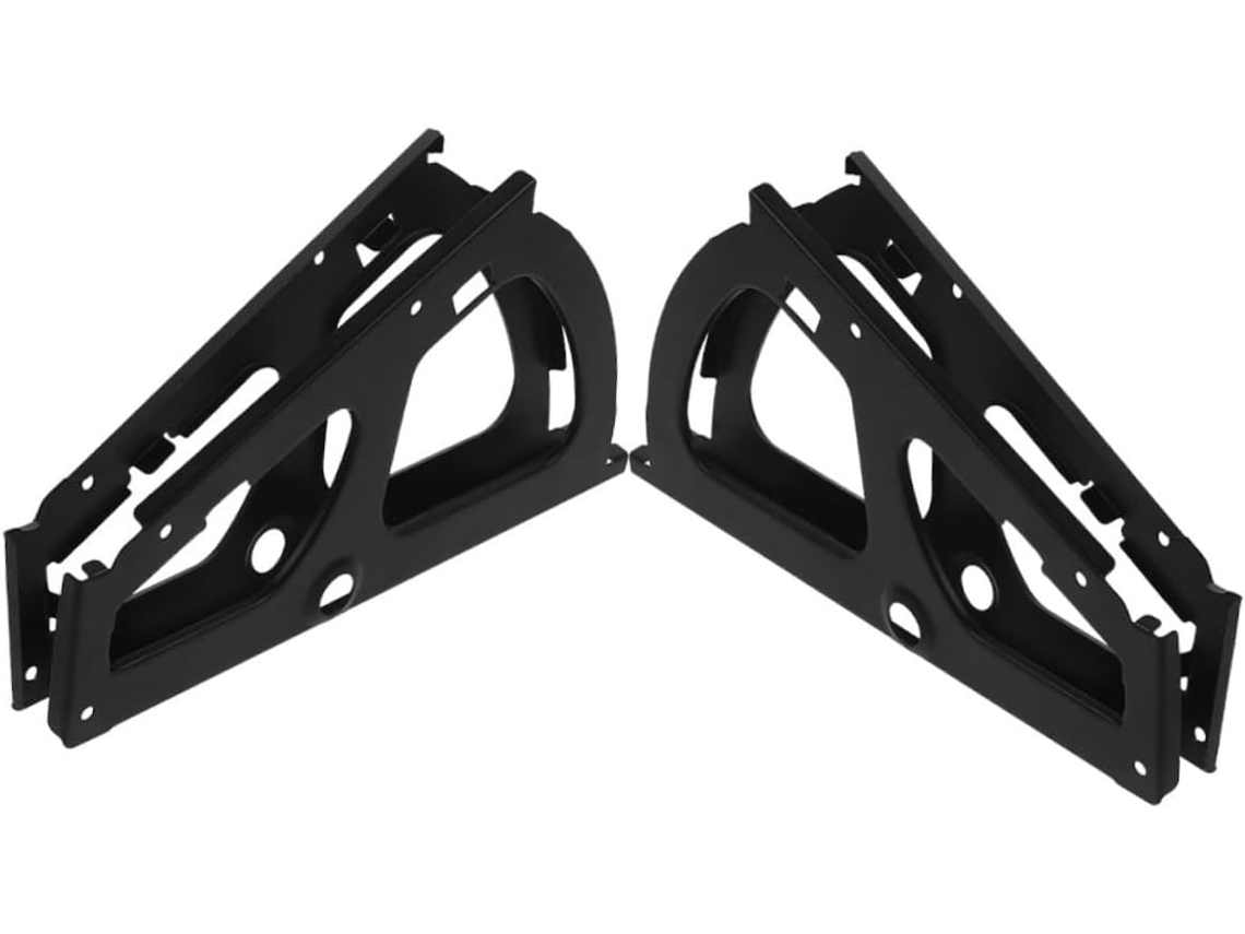 2 Pares De Dobradiças Basculantes Pretas Para Sapateira, Suportes
