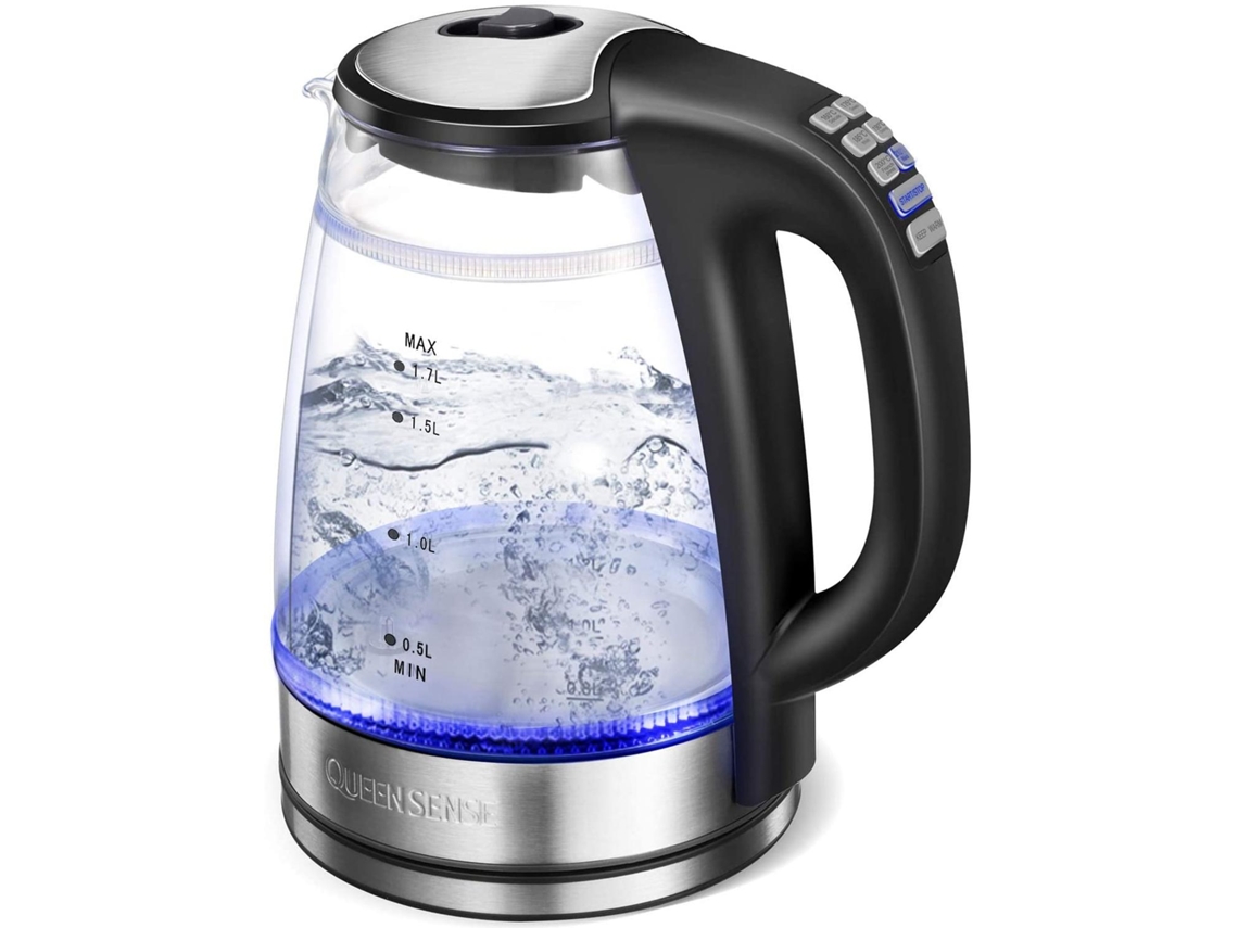 Jarro Elétrico XGF Parede Dupla  Sem Fio Luz Led Azul 1,5L El
