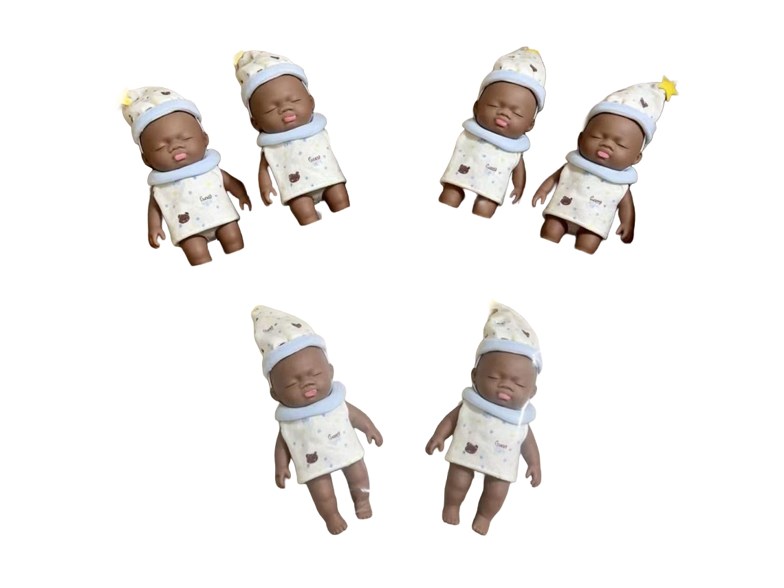 Laxiscreed Boneca Natalícia De 14cm Com Roupa, Conforto E Humor, Presente Divertido Com Estilo Preto