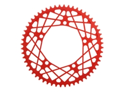 Rebe-placa De Cadena Bici 56t Aluminio Ligero Resistente Al Desgaste, Piñón De Bicicleta Para Reemplazo Rojo